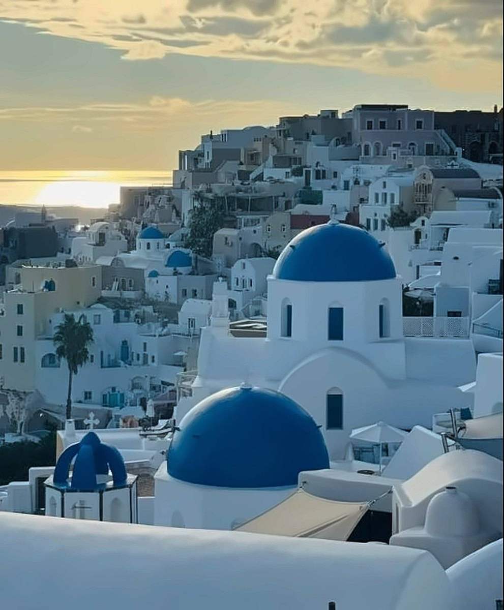 Blue domes of Oia · Santorini